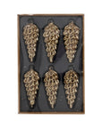 Gold Cone Ornament, Small (Set of 6)