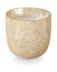 Winter White Large Boxed Crackle Glass Candle