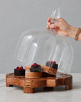 Glass Quatrefoil Dome