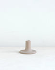 Ceramic Taper Holder, Sand Color