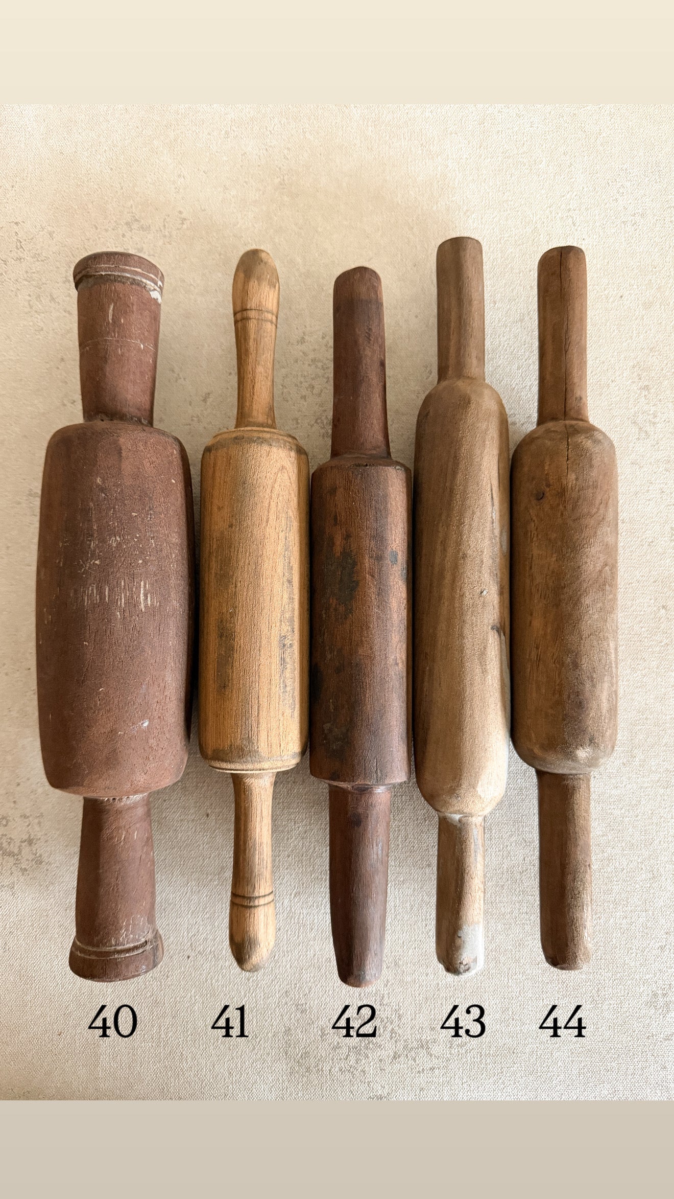 Vintage Found Chapati Roller, Small