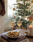 Amber Gold Wine Glass