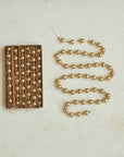Antique Gold Glass Bead Garland