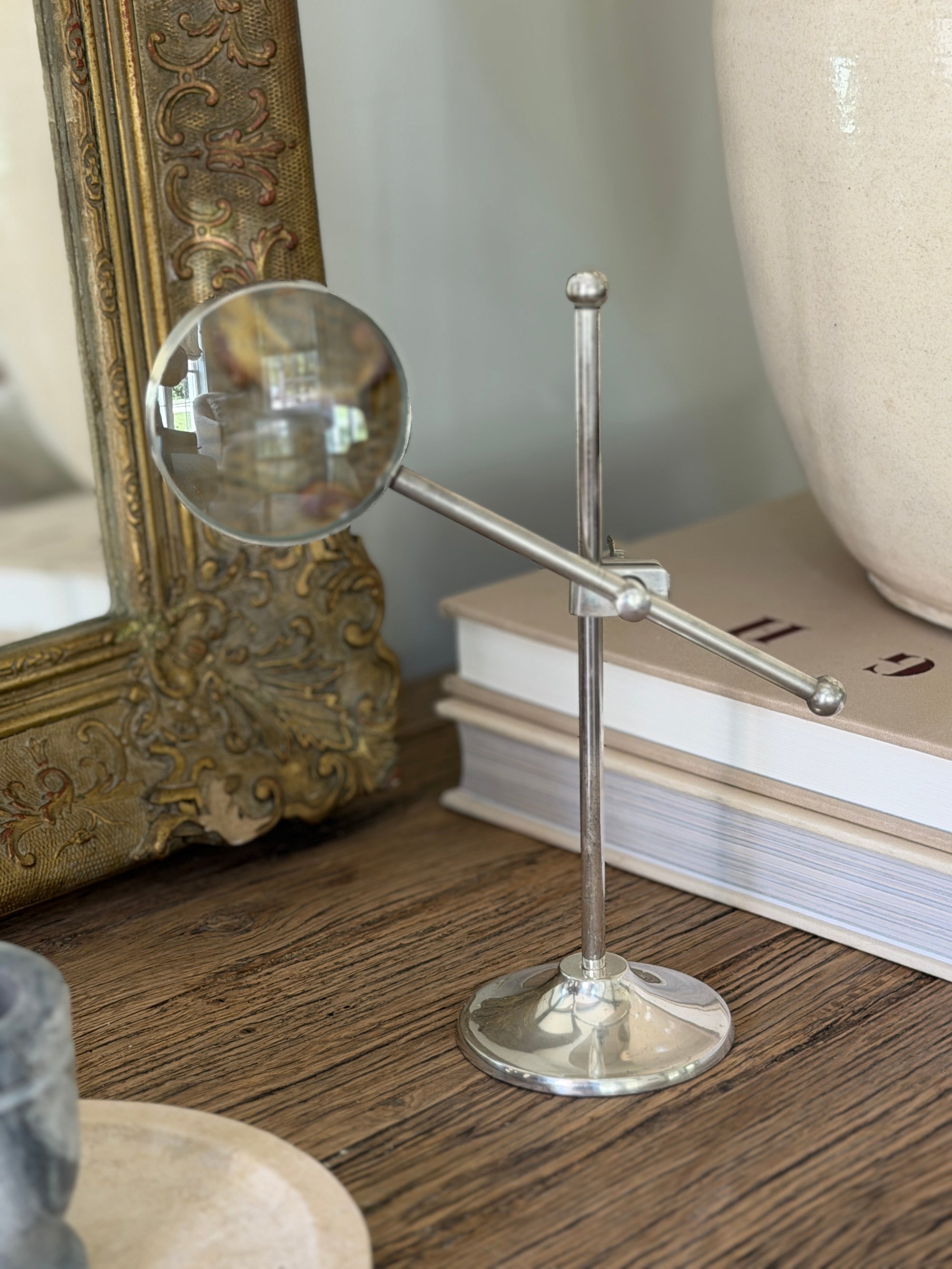 Antique Silver Magnifying Glass