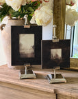 Ashford Leather Frame and Silver Stand, 2 Sizes