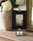 Ashford Leather Frame and Silver Stand, 2 Sizes