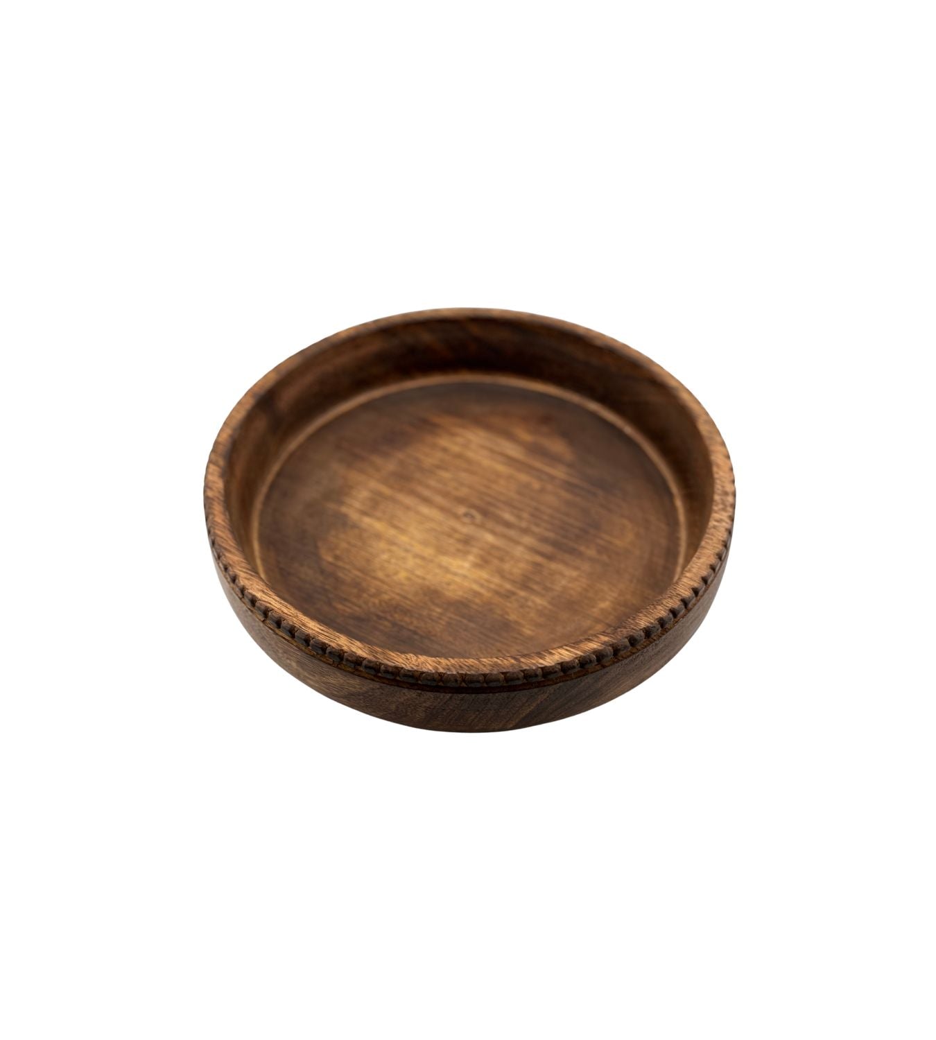 Beaded Wood Bowl Set of 3