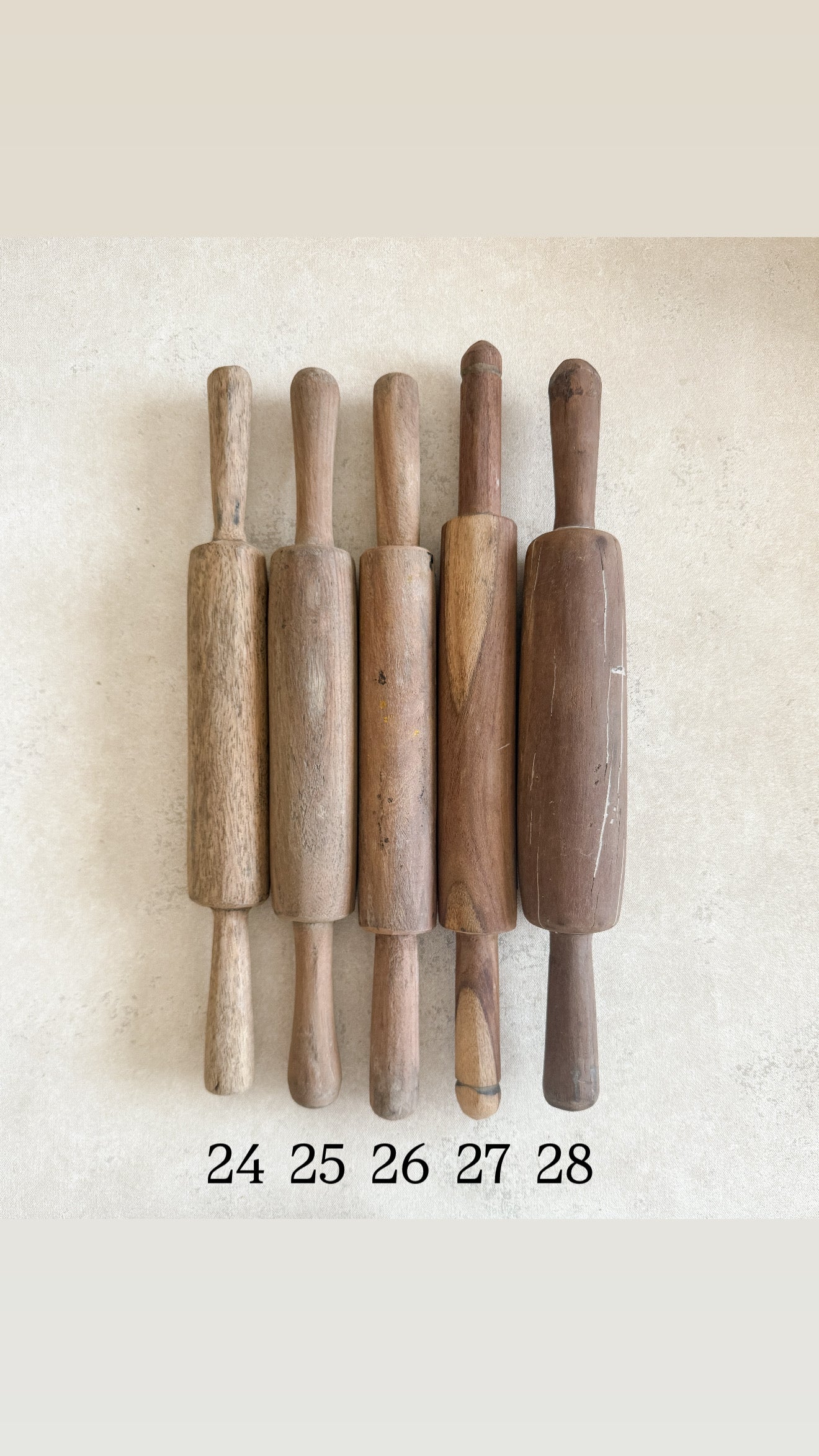 Vintage Found Chapati Roller, Large