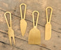 Champagne Gold Cheese Knives Set