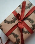 Christmas Wreath Wrapping Paper