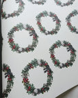 Christmas Wreath Wrapping Paper