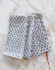 Coastal Blue Block Print Napkins, Set of 4
