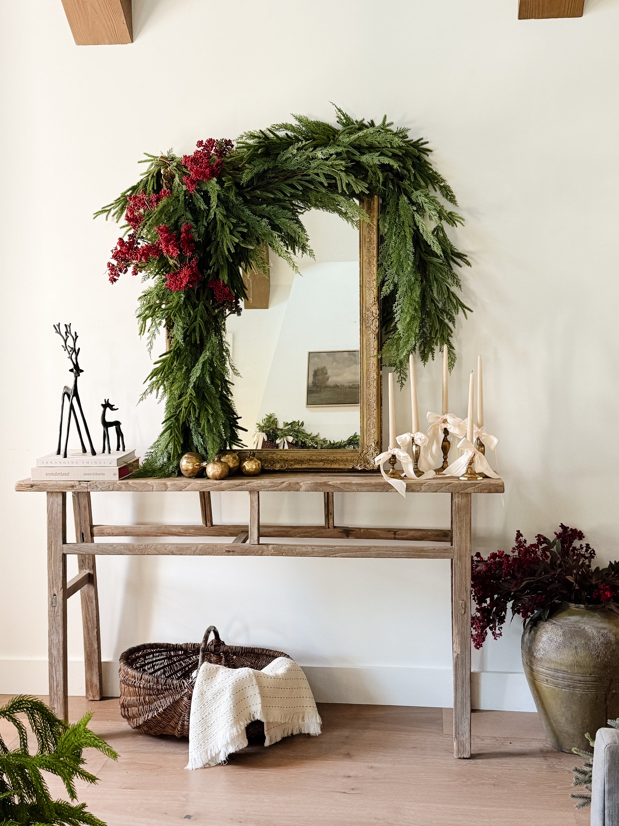 Holiday Red Berries Faux Stem
