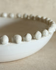 Cream Beaded Decor Bowl