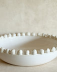 Cream Beaded Decor Bowl