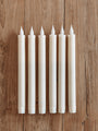 Cream LED Wax Taper Candles