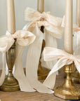 Cream Crinkle Taffeta Ribbon, 2 yards