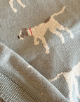 Dog Cotton Knit Blanket