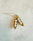 Faux Pearl Pea Pod Ornament
