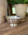 Fluted Silver Plate Bowl Candle