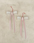 The French Stripe Bow Ornaments