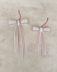 The French Stripe Bow Ornaments