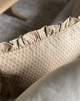 Garden Print Ruffle Lumbar Pillow Cover, 16x24