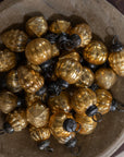 Mini Mercury Gold Glass Ornaments, Set of 36