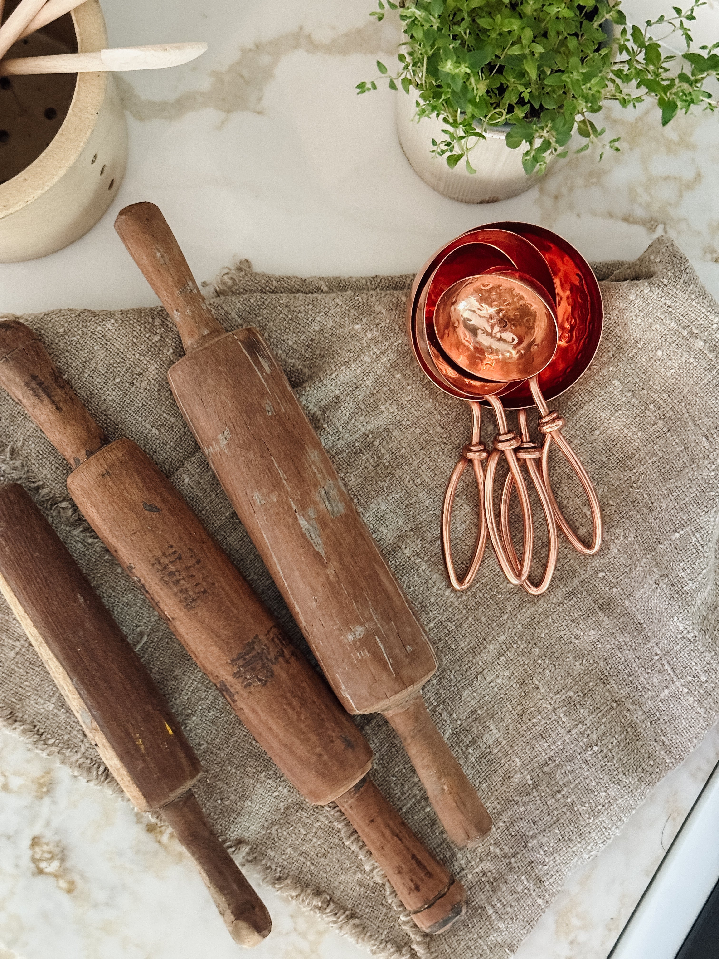 Hammered Copper Scoops, Set of 4 – Cottage Home