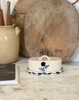 Hand-Painted Floral Butter Dish