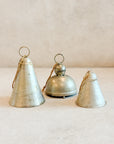 Hanging Pewter Metal Bells, Set of 3