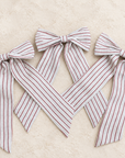 Heritage Red Pinstripe Bows