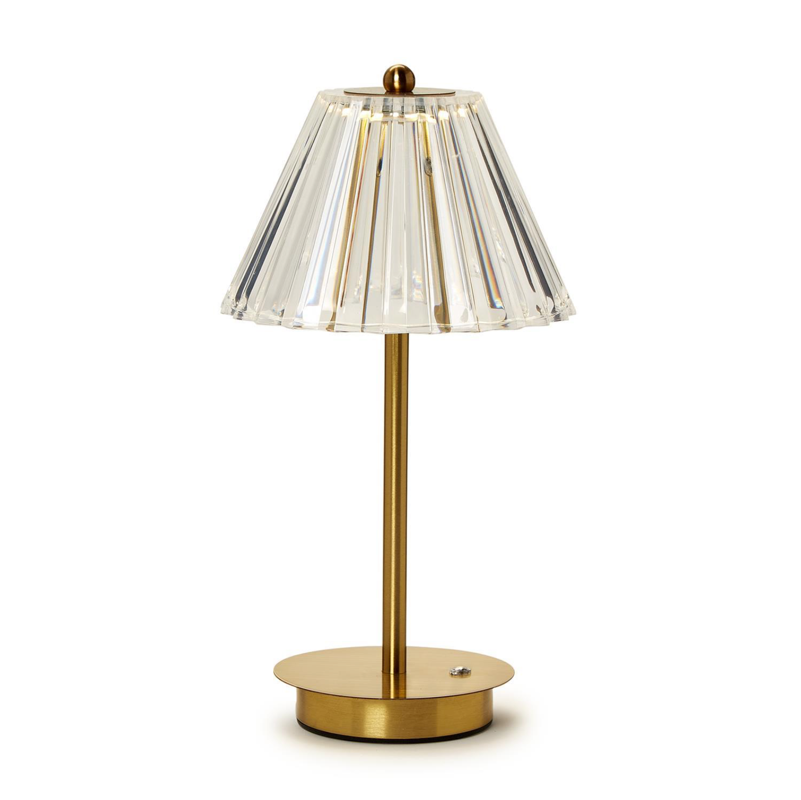 LED Cordless Table Lamp with Acrylic Shade