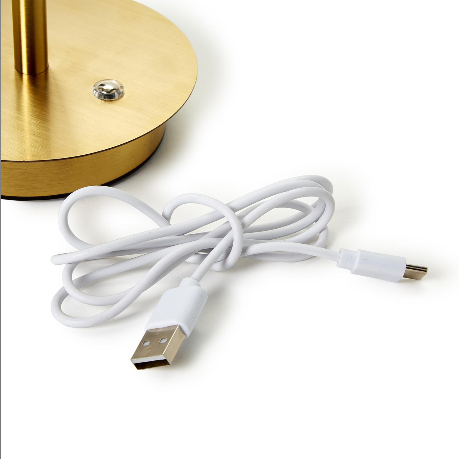 LED Cordless Table Lamp with Acrylic Shade