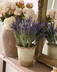 Faux Lavender Stems, 16" and UV Protected