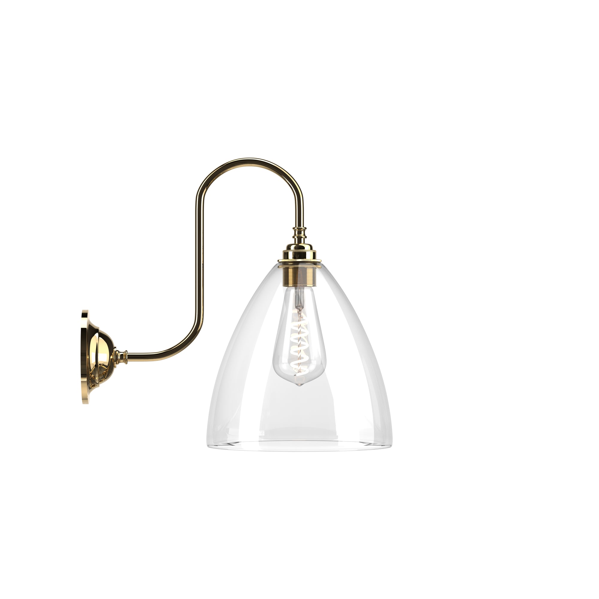 Ledbury Wall Sconce in Polished Brass