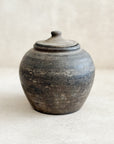 Lidded Village Jar