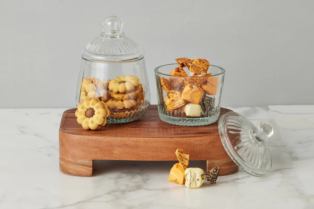Cottage & Key Biscuit Jar