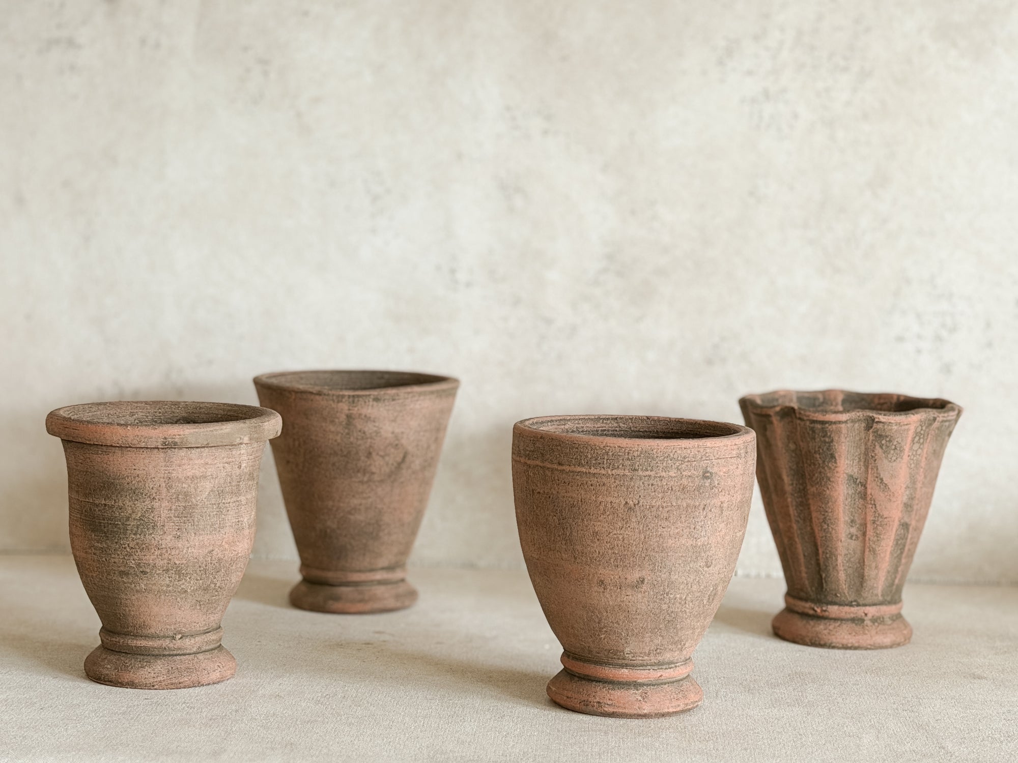 Mini Footed Terracotta Pots