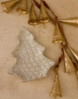 Neutral Christmas Tree Dessert Plates