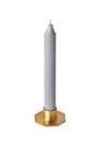 Octagon Brass Candle Holder
