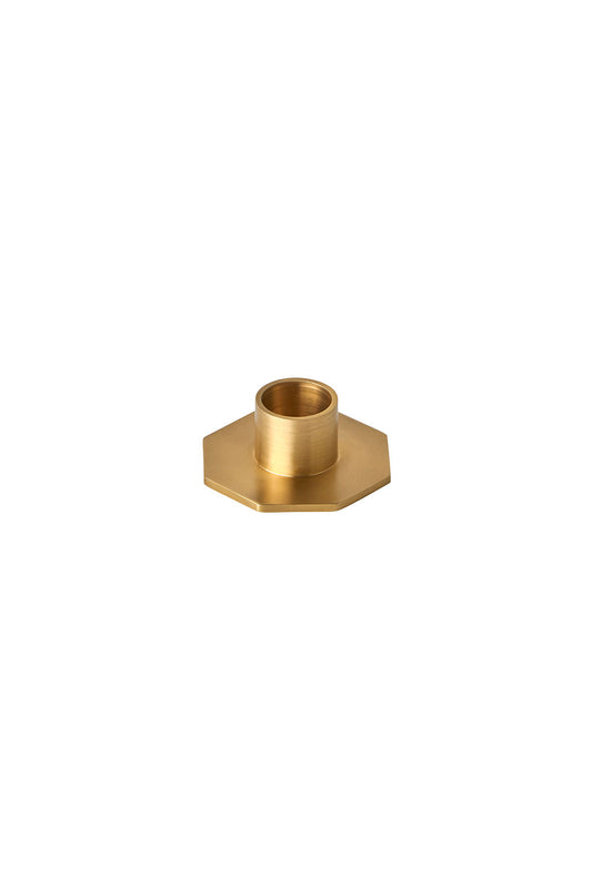Octagon Brass Candle Holder
