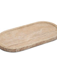 Oval Travertine Tray