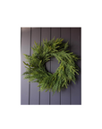 24" Real Touch Norfolk & Cypress Real MIX Wreath