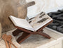 Reclaimed Wood Folding Book Stand