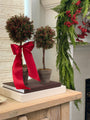 Faux Red Pepper Berry Topiary, 2 Sizes