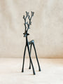 Sculpted Gunmetal Reindeer, 17.5" H