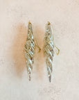Silver Spiral Glass Ornament