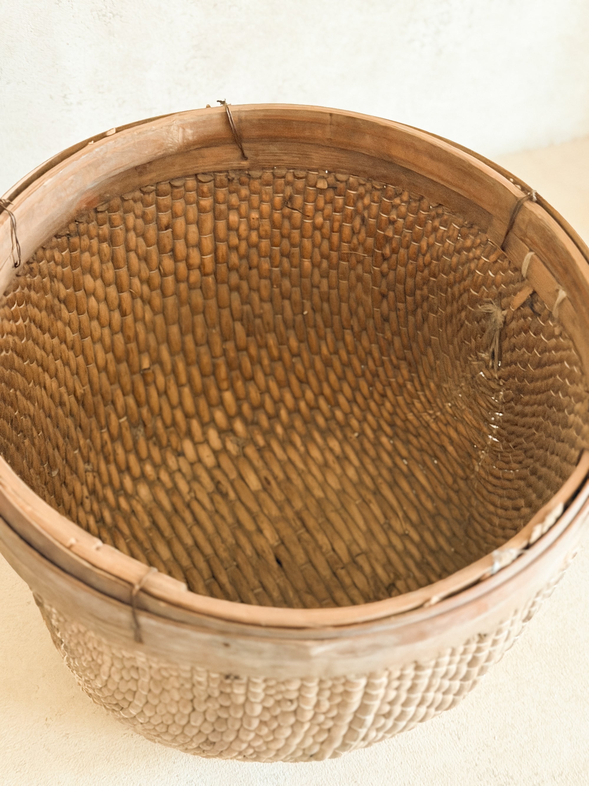 Antique Village Basket