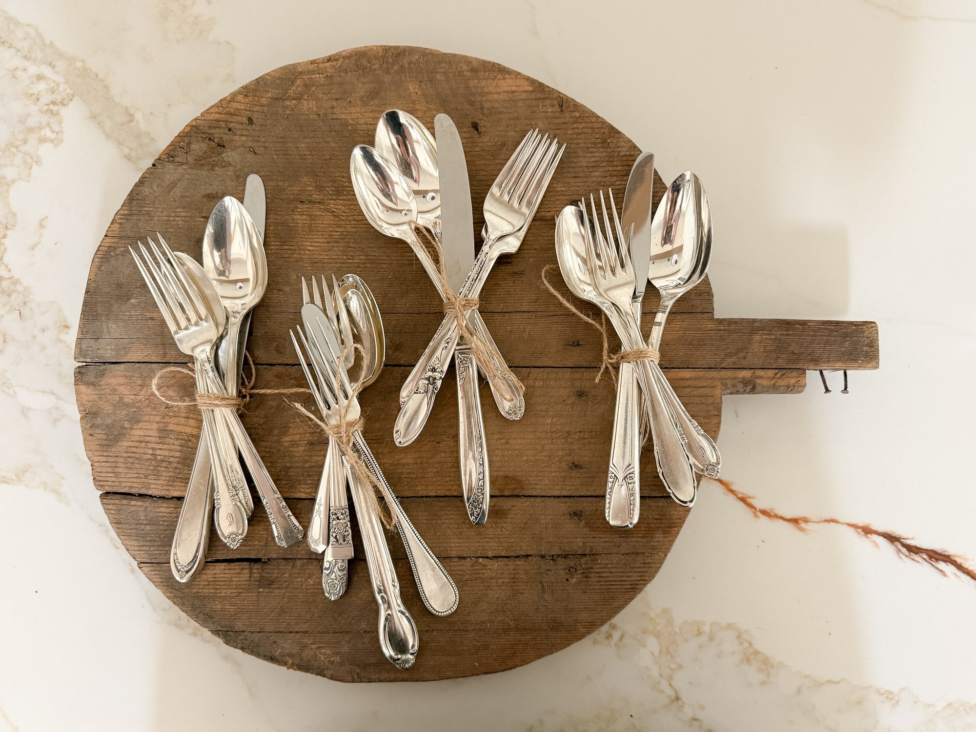 Hotel Silverware Pattern Vintage Hotel Silver 5-piece Flatware – Cottage Home